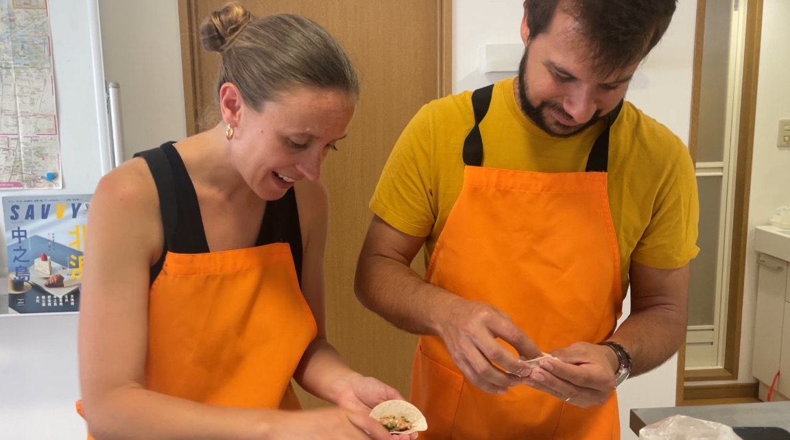 ramen and gyoza cooking class Osaka