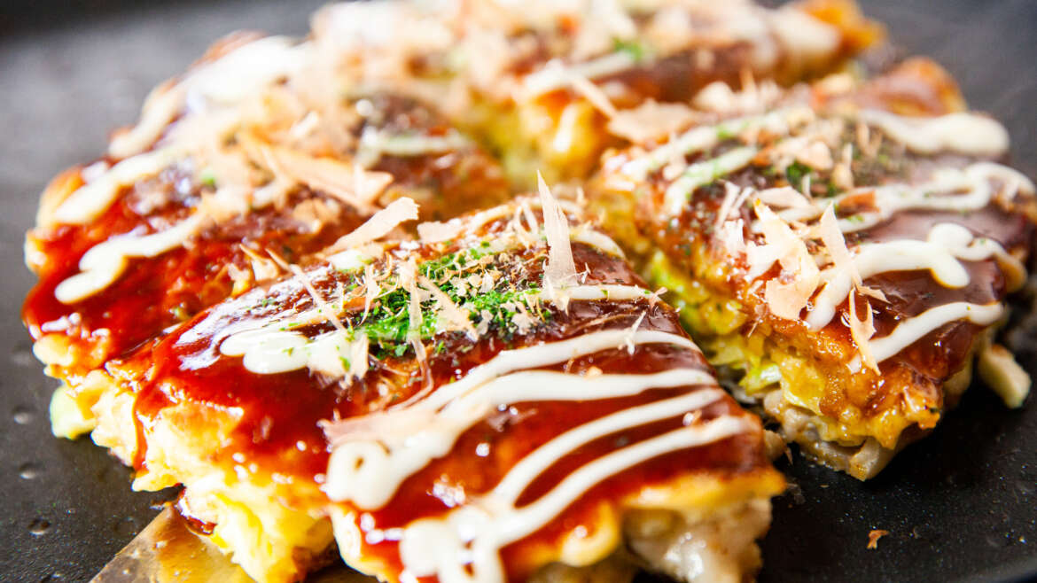 Okonomiyaki and Local Shop Tour