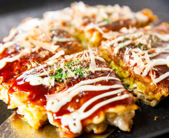 Okonomiyaki and Local Shop Tour